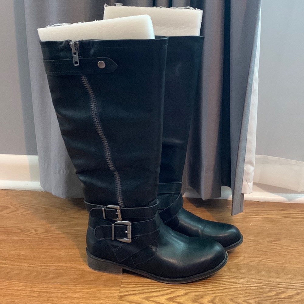 Madden Girl Leather Knee High boots